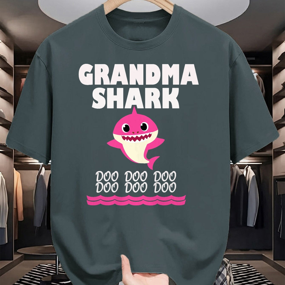 Best Grandma Shirt, Proud Grandma Unisex T-Shirt/Hoodie/Sweatshirt HLT00 - Funny Grandma shark t-shirt gift for grandma tee T-Shirt