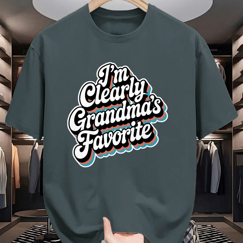 Best Grandma Shirt, Proud Grandma Unisex T-Shirt/Hoodie/Sweatshirt HLT00 - I'm Clearly Grandma's Favorite, Granddaughter Grandma T-Shirt (3)