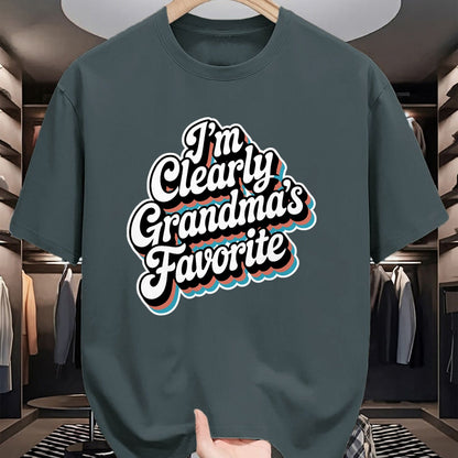 Best Grandma Shirt, Proud Grandma Unisex T-Shirt/Hoodie/Sweatshirt HLT00 - I'm Clearly Grandma's Favorite, Granddaughter Grandma T-Shirt (3)