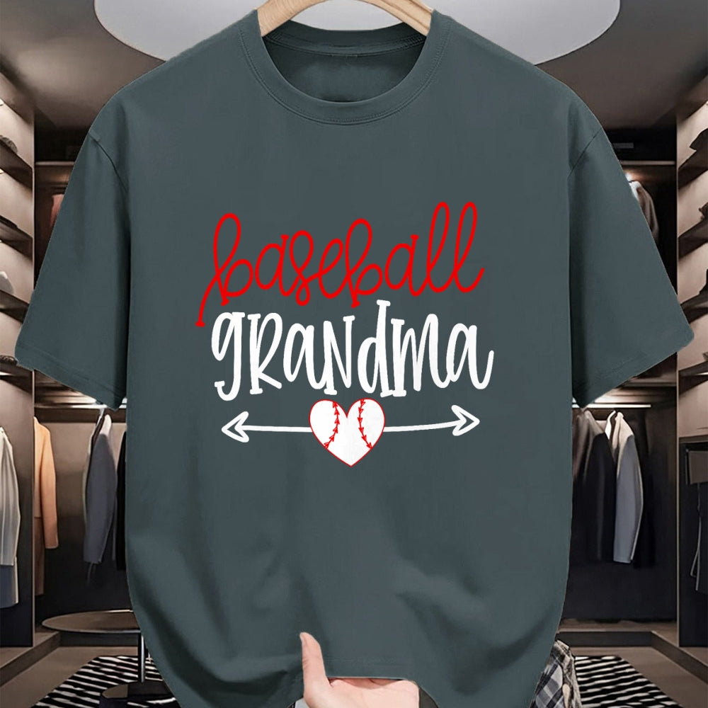 Best Grandma Shirt, Proud Grandma Unisex T-Shirt/Hoodie/Sweatshirt HLT00 - Baseball Grandma Shirt from Grandson Arrow Cute Heart Game T-Shirt