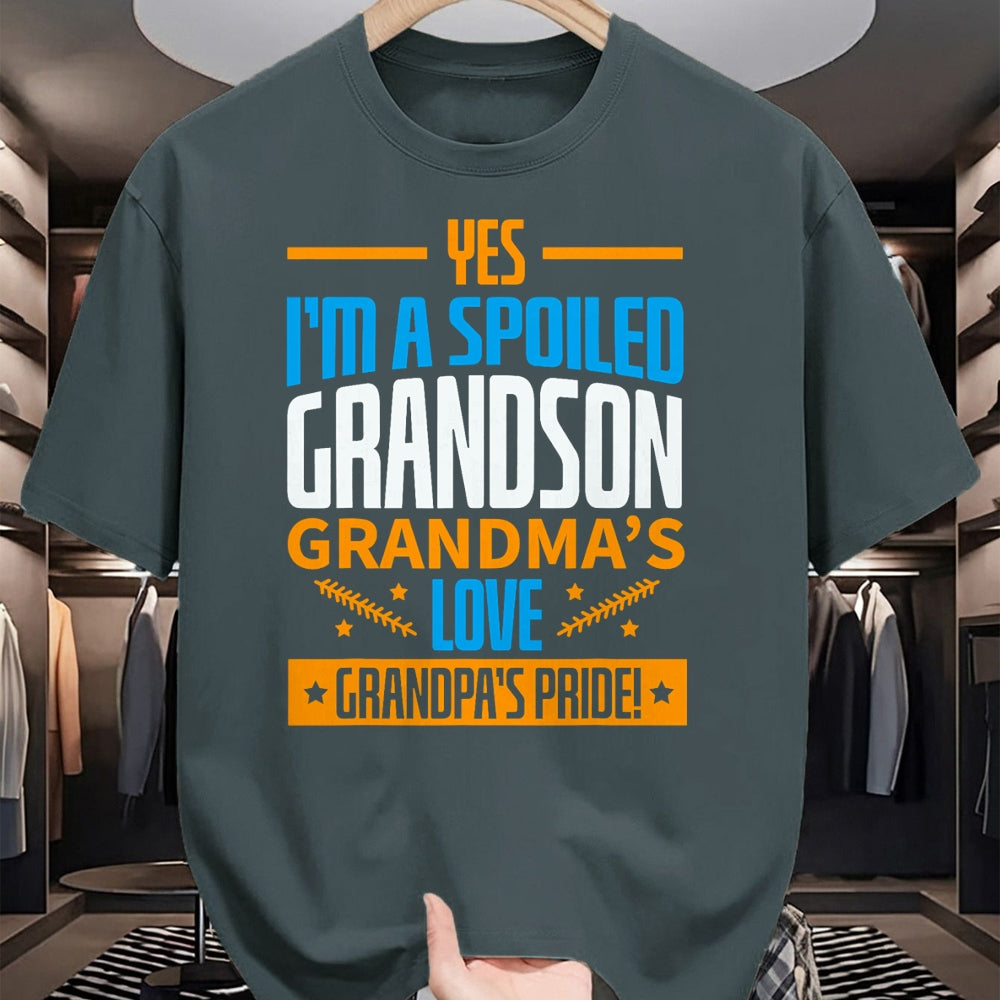 Best Grandma Shirt, Proud Grandma Unisex T-Shirt/Hoodie/Sweatshirt HLT00 - Grandma Spoiled Grandson Grandparents T-Shirt (1)Grandma Spoiled Grandson Grandparents T-Shirt (Copy)