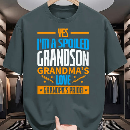 Best Grandma Shirt, Proud Grandma Unisex T-Shirt/Hoodie/Sweatshirt HLT00 - Grandma Spoiled Grandson Grandparents T-Shirt (1)Grandma Spoiled Grandson Grandparents T-Shirt (Copy)