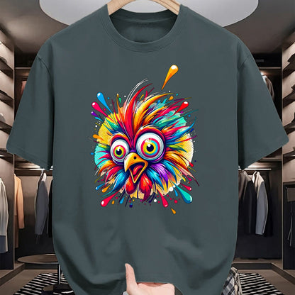 Best Farmer Life Shirt, Funny Farmer UnisexT-Shirt/Hoodie/Sweatshirt HLT00 - Colorful Crazy Chicken Farmer T-Shirt (1)