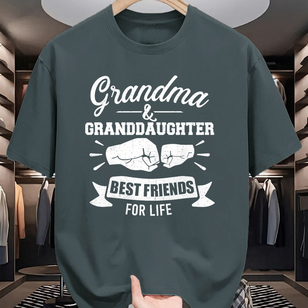 Best Grandma Shirt, Proud Grandma Unisex T-Shirt/Hoodie/Sweatshirt HLT00 - Grandma and granddaughter best friends for life T-Shirt
