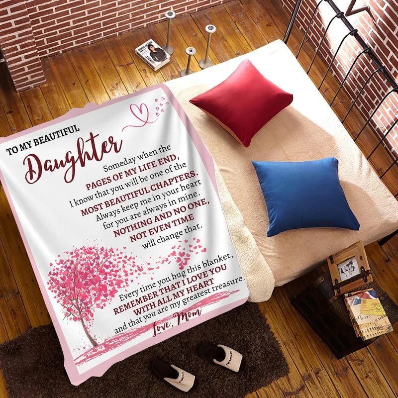 BLANKET FOR DAUGHTER – COMFORT & WARMTH GIFT FROM MOM