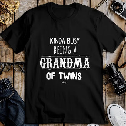 Best Grandma Shirt, Proud Grandma Unisex T-Shirt/Hoodie/Sweatshirt HLT00 - Busy Grandma of Twins T-Shirt, Funny Grandmother Gift Tees T-Shirt
