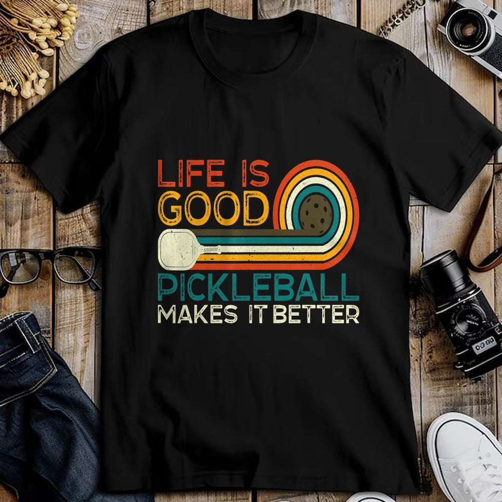 Best Grandma Shirt, Proud Grandma Unisex T-Shirt/Hoodie/Sweatshirt HLT00 - Funny Life is Good, Pickleball Makes it Better T-Shirt