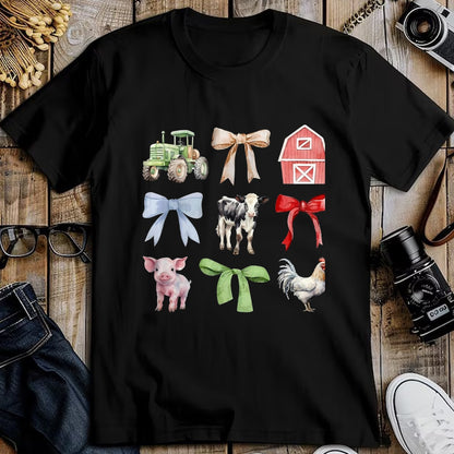 Best Farmer Life Shirt, Funny Farmer UnisexT-Shirt/Hoodie/Sweatshirt HLT00 - Cute Farm Animals Cow Pig Chicken Coquette Farmer Country T-Shirt, Men, Black, 3X-Large