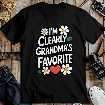 Best Grandma Shirt, Proud Grandma Unisex T-Shirt/Hoodie/Sweatshirt HLT00 - I'm Clearly Grandma's Favorite, Granddaughter Grandma T-Shirt (2)