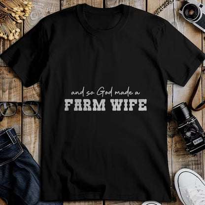 Best Farmer Life Shirt, Funny Farmer UnisexT-Shirt/Hoodie/Sweatshirt HLT00 - and So God Made A Farm Wife Women Girl Funny Farmer T-Shirt