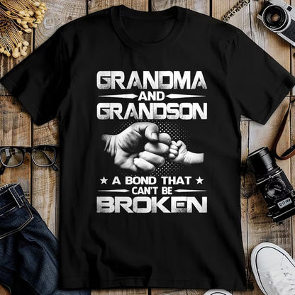 Best Grandma Shirt, Proud Grandma Unisex T-Shirt/Hoodie/Sweatshirt HLT00 - Grandma and Grandson A binding that won't be broken T-Shirt (1)