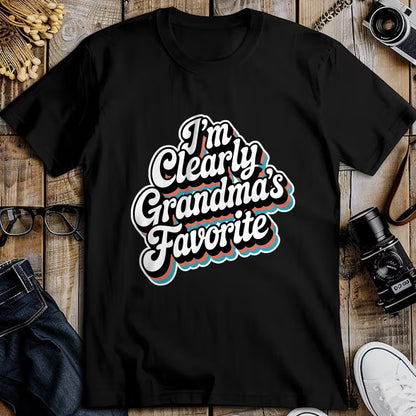 Best Grandma Shirt, Proud Grandma Unisex T-Shirt/Hoodie/Sweatshirt HLT00 - I'm Clearly Grandma's Favorite, Granddaughter Grandma T-Shirt (3)