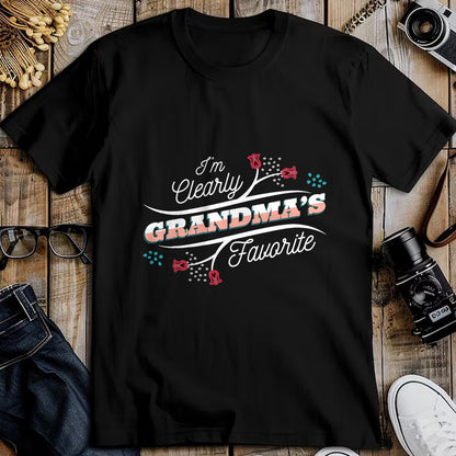 Best Grandma Shirt, Proud Grandma Unisex T-Shirt/Hoodie/Sweatshirt HLT00 - I'm Clearly Grandma's Favorite Granddaughter Grandma, T-Shirt (1)