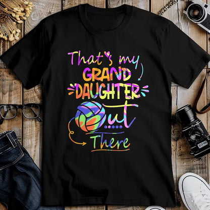 Best Grandma Shirt, Proud Grandma Unisex T-Shirt/Hoodie/Sweatshirt HLT00 - That's My Granddaughter Out There Volleyball For Grandma T-Shirt