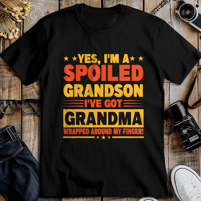 Best Grandma Shirt, Proud Grandma Unisex T-Shirt/Hoodie/Sweatshirt HLT00 - Funny Grandparents Grandpa Grandma Spoiled Grandson T-Shirt