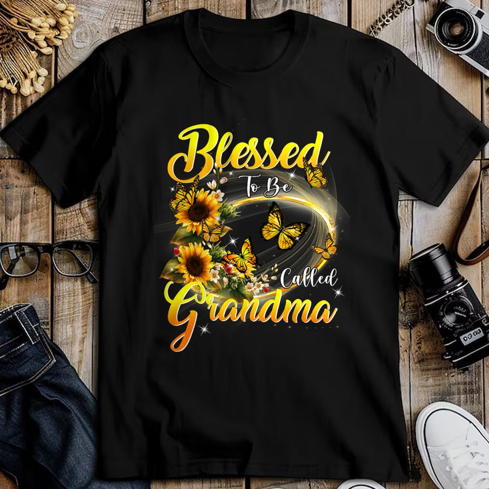 Best Grandma Shirt, Proud Grandma Unisex T-Shirt/Hoodie/Sweatshirt HLT00 - Blessed to be called Grandma Sunflower Lovers Grandma T-Shirt