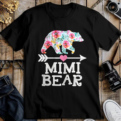 Best Grandma Shirt, Proud Grandma Unisex T-Shirt/Hoodie/Sweatshirt HLT00 - Mimi Bear Mom Grandma Floral Happy Mother's Day tee T-Shirt