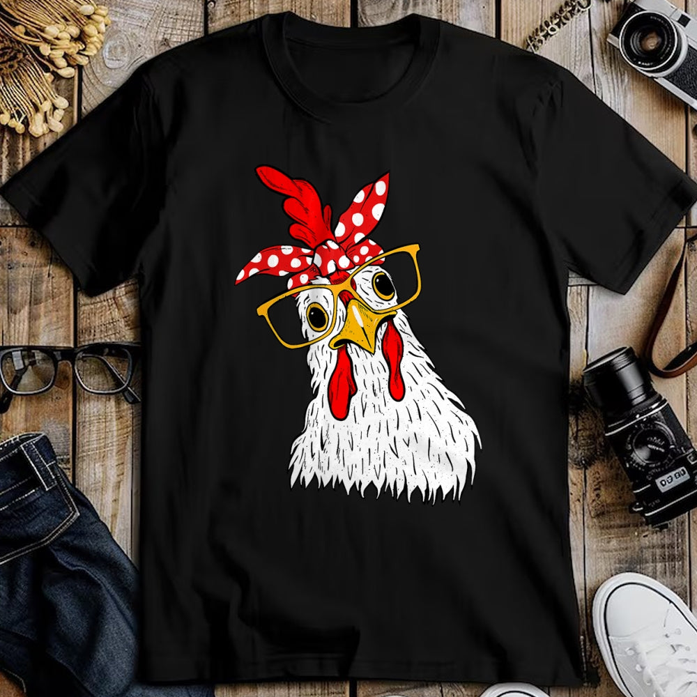 Best Farmer Life Shirt, Funny Farmer UnisexT-Shirt/Hoodie/Sweatshirt HLT00 - Chicken Bandana Girl - Poultry Owner Rancher Farmer Backyard T-Shirt