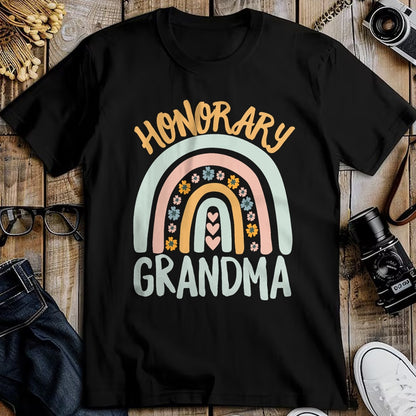Best Grandma Shirt, Proud Grandma Unisex T-Shirt/Hoodie/Sweatshirt HLT00 - Honorary Grandma Foster Granddaughter Grandson Boho Rainbow T-Shirt