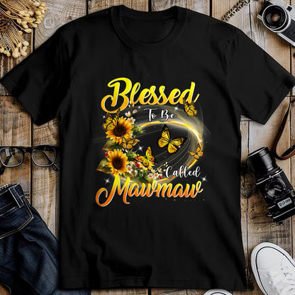 Best Grandma Shirt, Proud Grandma Unisex T-Shirt/Hoodie/Sweatshirt HLT00 - Blessed to be called Mawmaw Shirt Sunflower Lovers Grandma T-Shirt