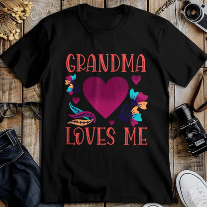 Best Grandma Shirt, Proud Grandma Unisex T-Shirt/Hoodie/Sweatshirt HLT00 - Grandma Loves Me Valentine's Day Gifts to Granddaughter Nana T-Shirt