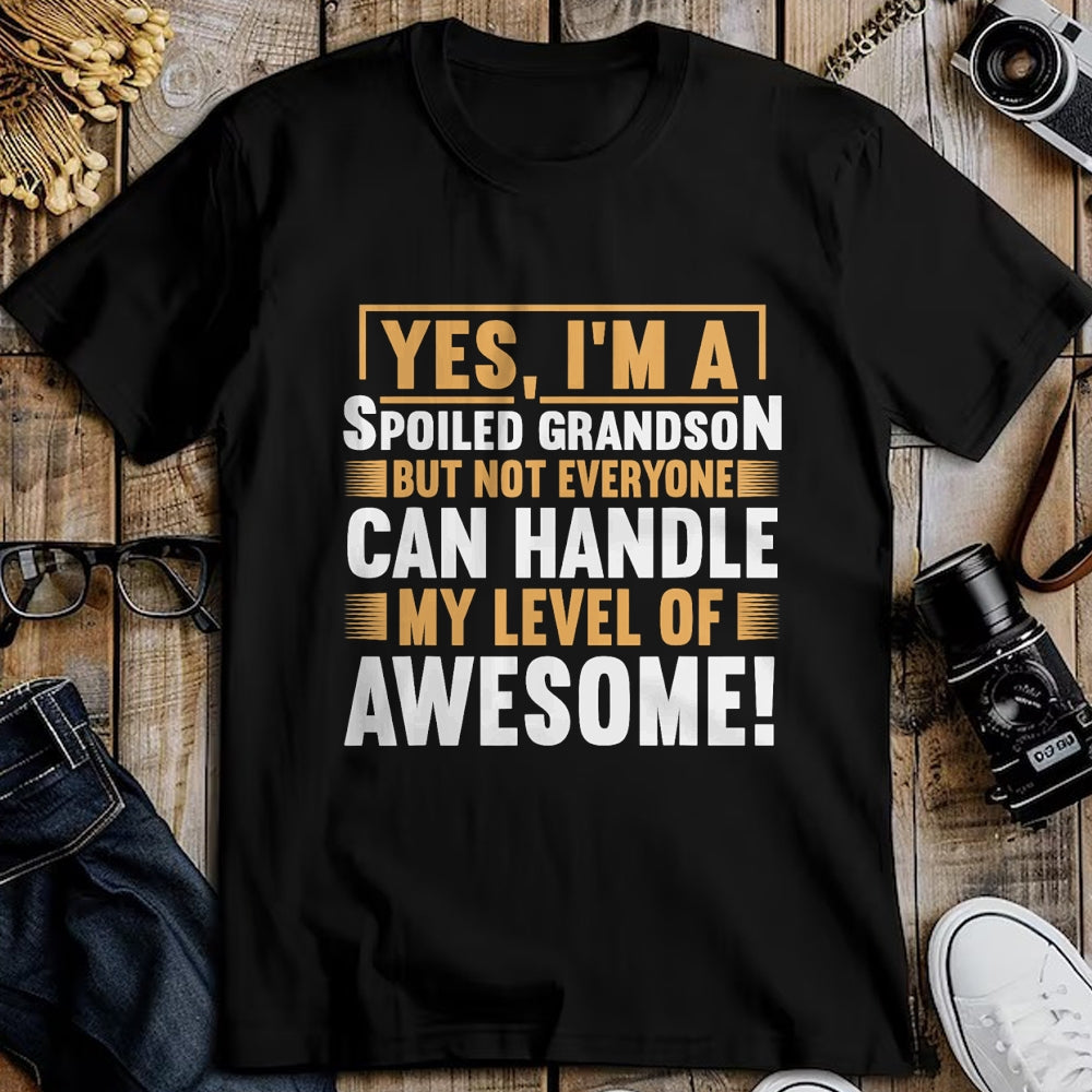 Best Grandma Shirt, Proud Grandma Unisex T-Shirt/Hoodie/Sweatshirt HLT00 - Grandparents Grandma Spoiled Grandson T-Shirt (1)