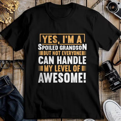 Best Grandma Shirt, Proud Grandma Unisex T-Shirt/Hoodie/Sweatshirt HLT00 - Grandparents Grandma Spoiled Grandson T-Shirt (1)