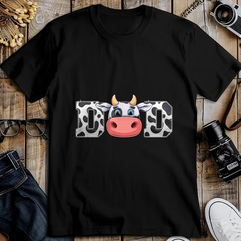 Best Farmer Life Shirt, Funny Farmer UnisexT-Shirt/Hoodie/Sweatshirt HLT00 - Dad Cow Print Cowboy Animal Pattern Farmer Cow Father Dad T-Shirt