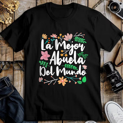 Best Grandma Shirt, Proud Grandma Unisex T-Shirt/Hoodie/Sweatshirt HLT00 - Womens La Mejor Abuela del Mundo Funny Mexican Grandma T-Shirt