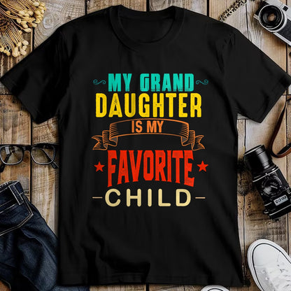 Best Grandma Shirt, Proud Grandma Unisex T-Shirt/Hoodie/Sweatshirt HLT00 - My Granddaughter is My Favorite Child Funny Grandpa Grandma T-Shirt (1)