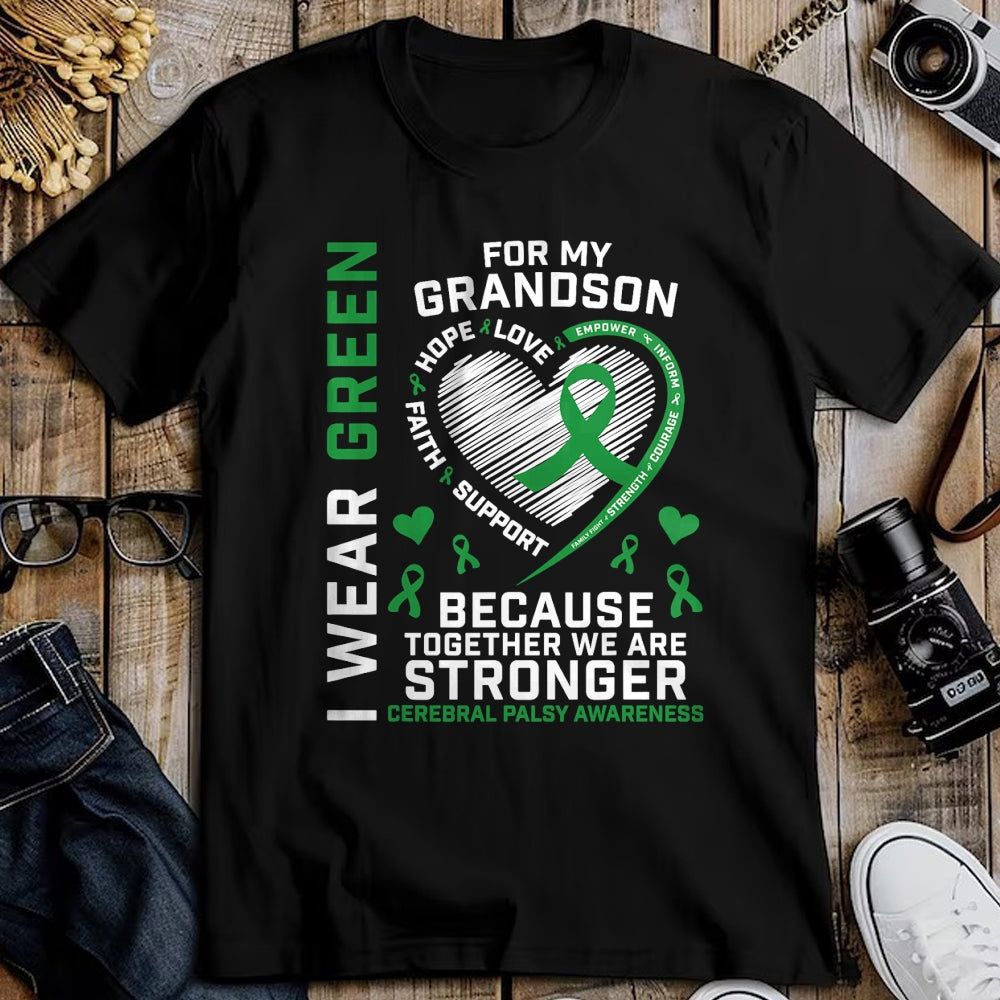 Best Grandma Shirt, Proud Grandma Unisex T-Shirt/Hoodie/Sweatshirt HLT00 - Grandma Grandpa Gifts CP Grandson Cerebral Palsy Awareness T-Shirt