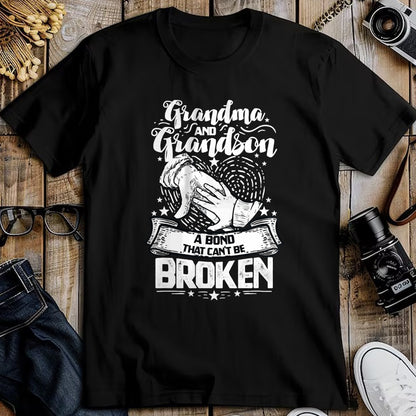 Best Grandma Shirt, Proud Grandma Unisex T-Shirt/Hoodie/Sweatshirt HLT00 - Grandma And Grandson A Bond That Can't Be Broken T-Shirt (1)