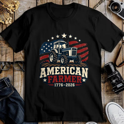 Best Farmer Life Shirt, Funny Farmer UnisexT-Shirt/Hoodie/Sweatshirt HLT00 - American Farmer 250 4th of July Tractor 1776 2026 T-Shirt