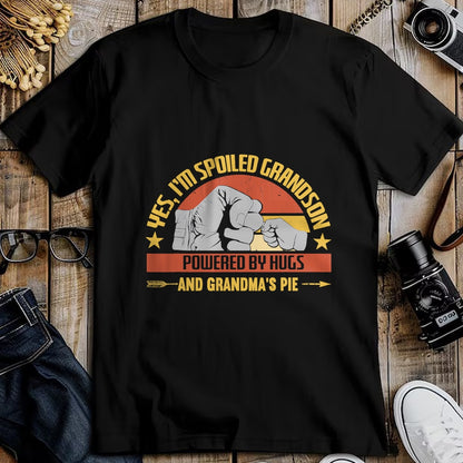 Best Grandma Shirt, Proud Grandma Unisex T-Shirt/Hoodie/Sweatshirt HLT00 - Funny Grandma Spoiled Grandson Grandparents T-Shirt