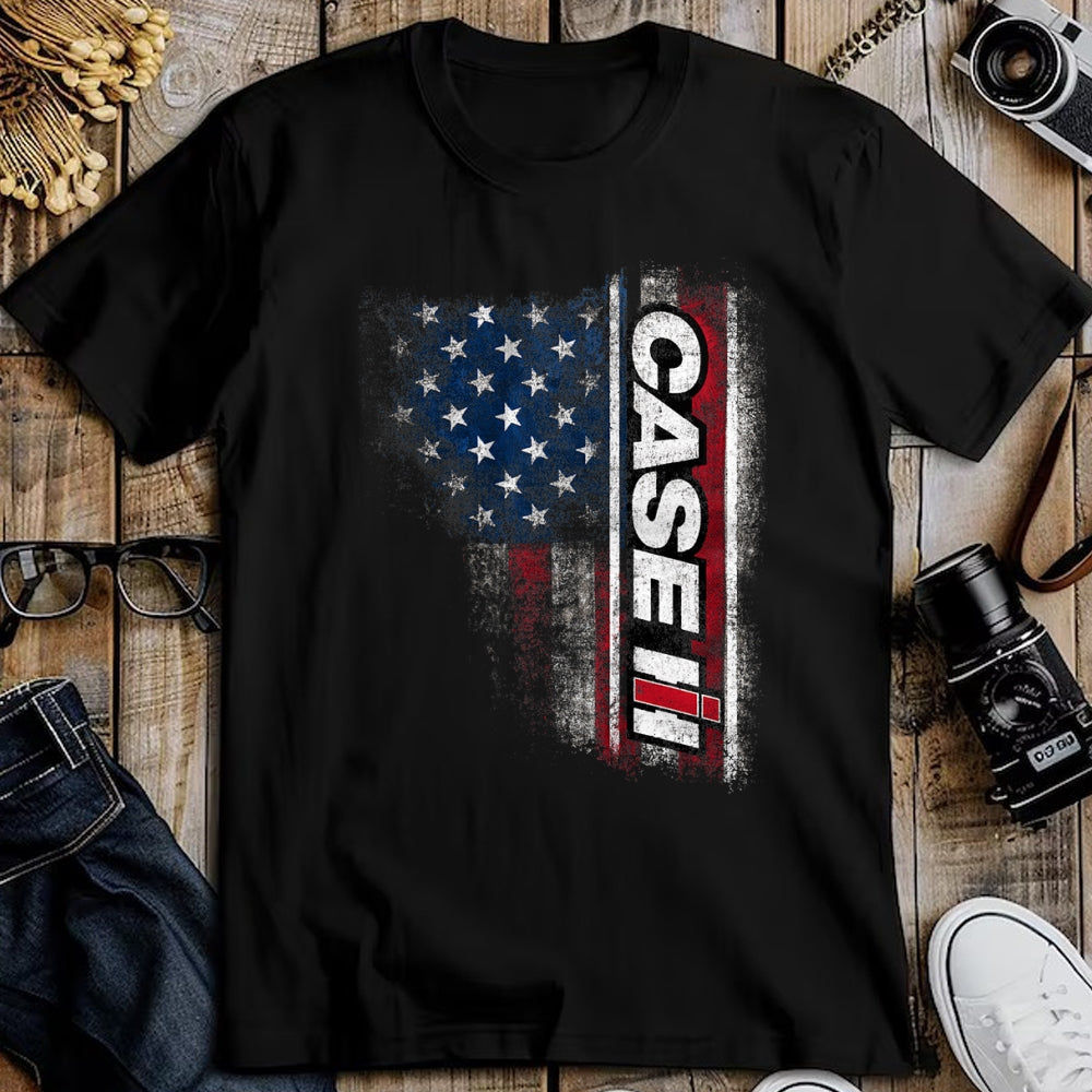 Best Farmer Life Shirt, Funny Farmer UnisexT-Shirt/Hoodie/Sweatshirt HLT00 - CASE IH - American Flag T-Shirt