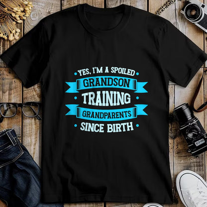 Best Grandma Shirt, Proud Grandma Unisex T-Shirt/Hoodie/Sweatshirt HLT00 - Favorite Spoiled Grandson T-Shirt (1)