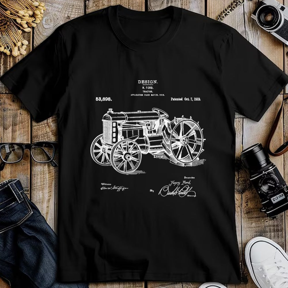 Best Farmer Life Shirt, Funny Farmer UnisexT-Shirt/Hoodie/Sweatshirt HLT00 -Classic Vintage Patent 1919 Farm Tractor Gift T-Shirt Small