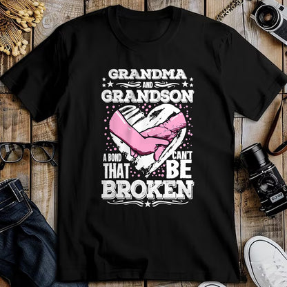 Best Grandma Shirt, Proud Grandma Unisex T-Shirt/Hoodie/Sweatshirt HLT00 - Nana Gift Grandma and Grandson a Bond That Can't be Broken T-Shirt