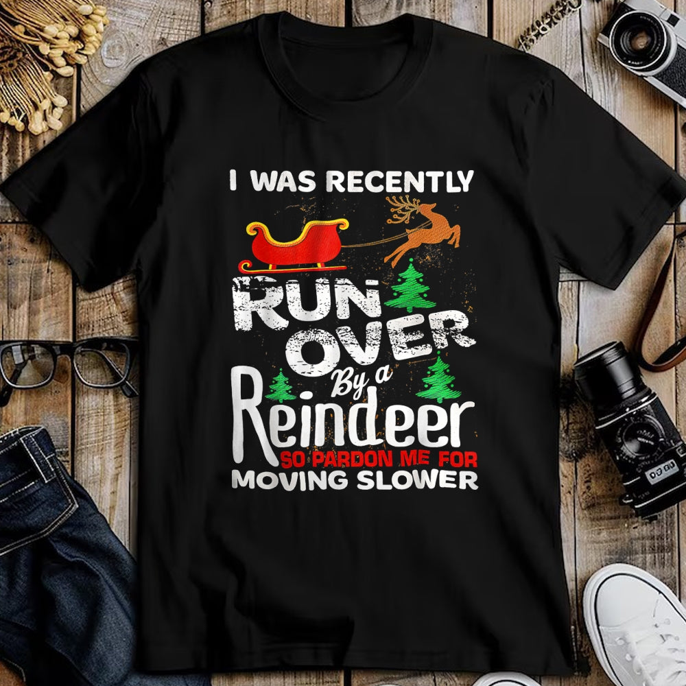 Best Grandma Shirt, Proud Grandma Unisex T-Shirt/Hoodie/Sweatshirt HLT00 - Grandma Got Run Over By A Reindeer Christmas So Pardon Me T-Shirt (1)