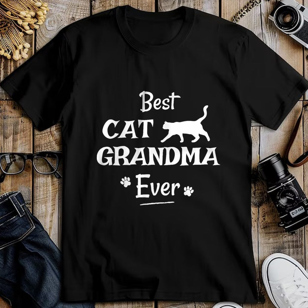 Best Grandma Shirt, Proud Grandma Unisex T-Shirt/Hoodie/Sweatshirt HLT00 - Best Cat Grandma Ever T Shirt Novelty Gift From Cat Shirt T-Shirt