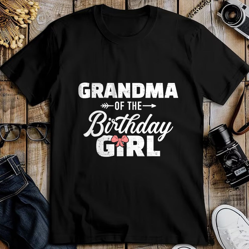 Best Grandma Shirt, Proud Grandma Unisex T-Shirt/Hoodie/Sweatshirt HLT00 - Grandma of the birthday granddaughter girl T-Shirt