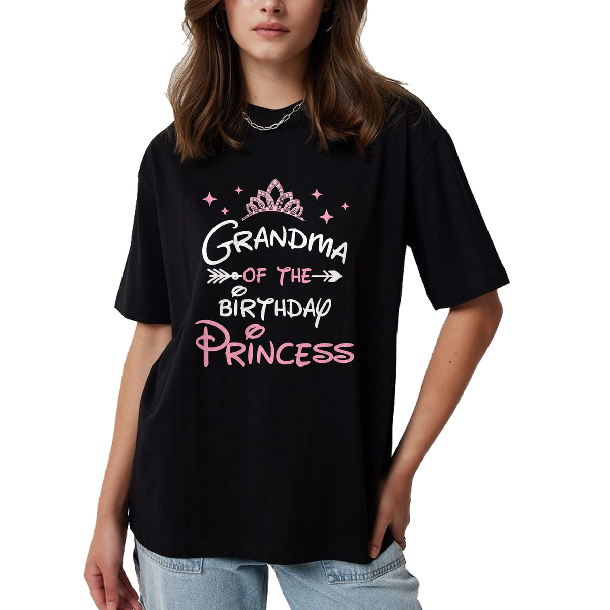 Best Grandma Shirt, Proud Grandma Unisex T-Shirt/Hoodie/Sweatshirt HLT00 - Grandma Of The Birthday Princess Toddler Kid Girl Family T-Shirt