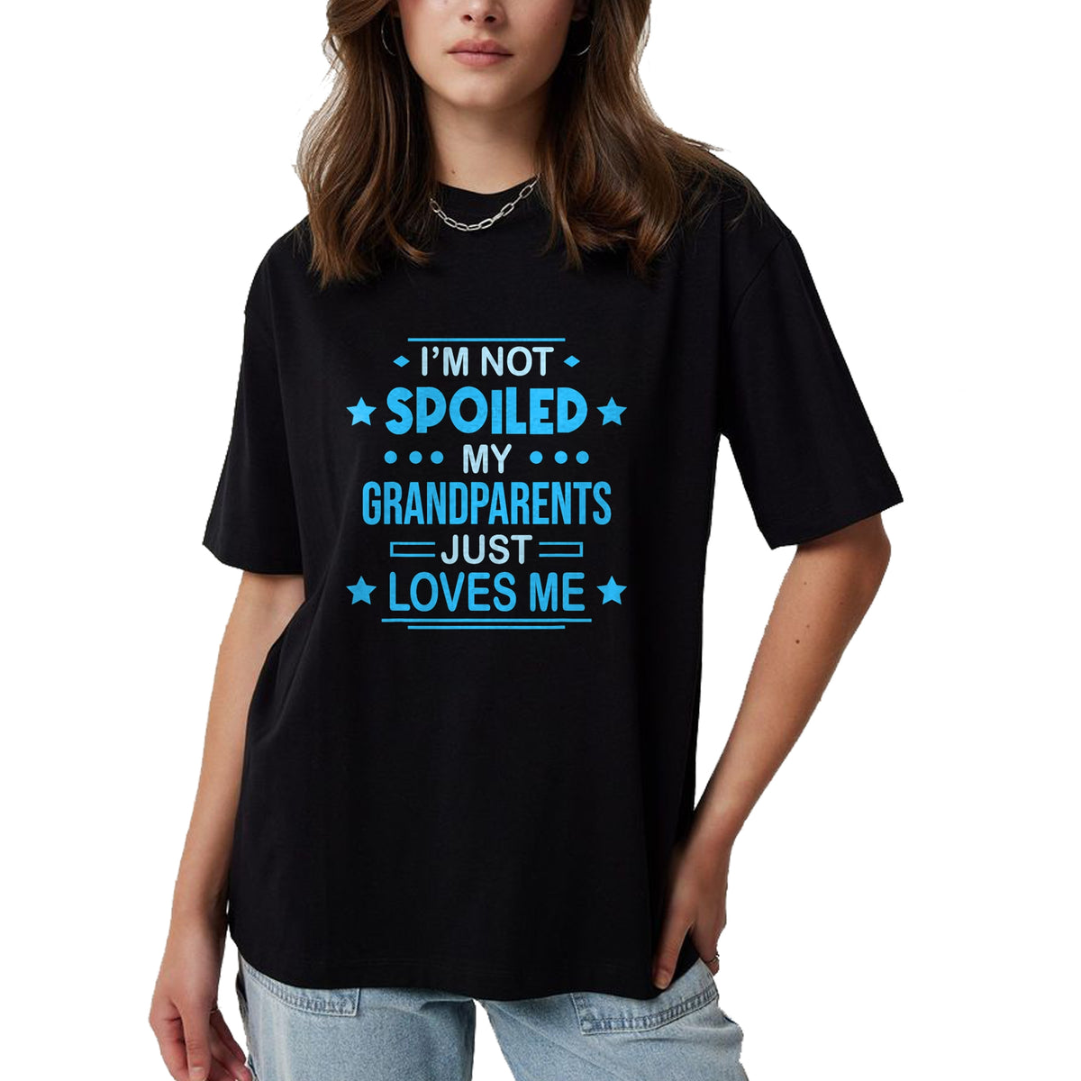 Best Grandma Shirt, Proud Grandma Unisex T-Shirt/Hoodie/Sweatshirt HLT00 - Spoiled Grandson Grandpa T-Shirt