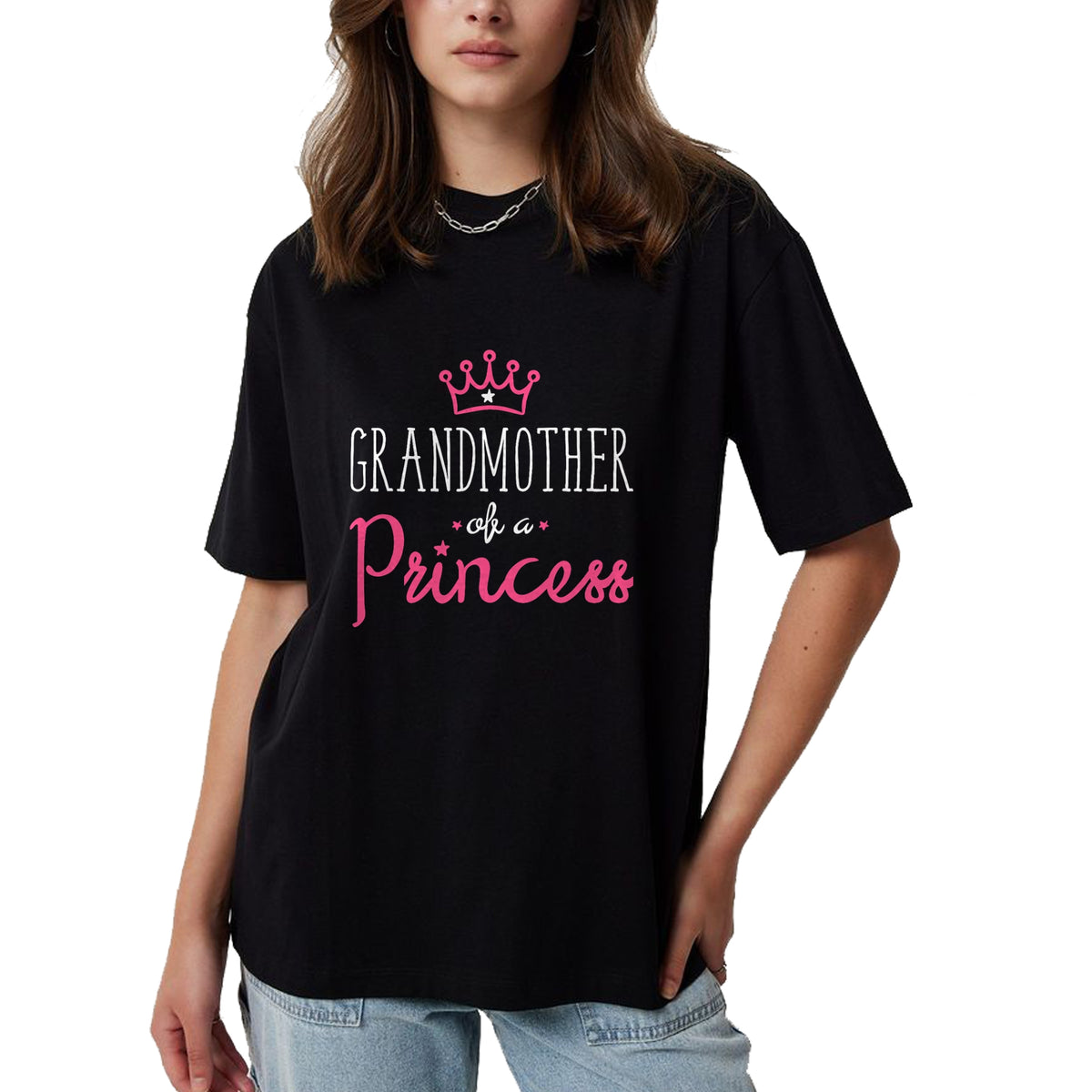 Best Grandma Shirt, Proud Grandma Unisex T-Shirt/Hoodie/Sweatshirt HLT00 - Grandma Granddaughter Shirts Matching Queen Princess T Shirt T-Shirt