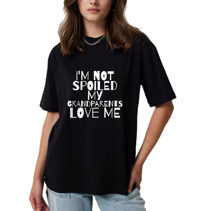 Best Grandma Shirt, Proud Grandma Unisex T-Shirt/Hoodie/Sweatshirt HLT00 - Im Not Spoiled My Grandparents Love Me child mamaw T Shirt T-Shirt