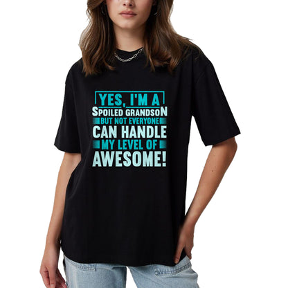 Best Grandma Shirt, Proud Grandma Unisex T-Shirt/Hoodie/Sweatshirt HLT00 - Grandma Spoiled Grandson Grandparents T-Shirt