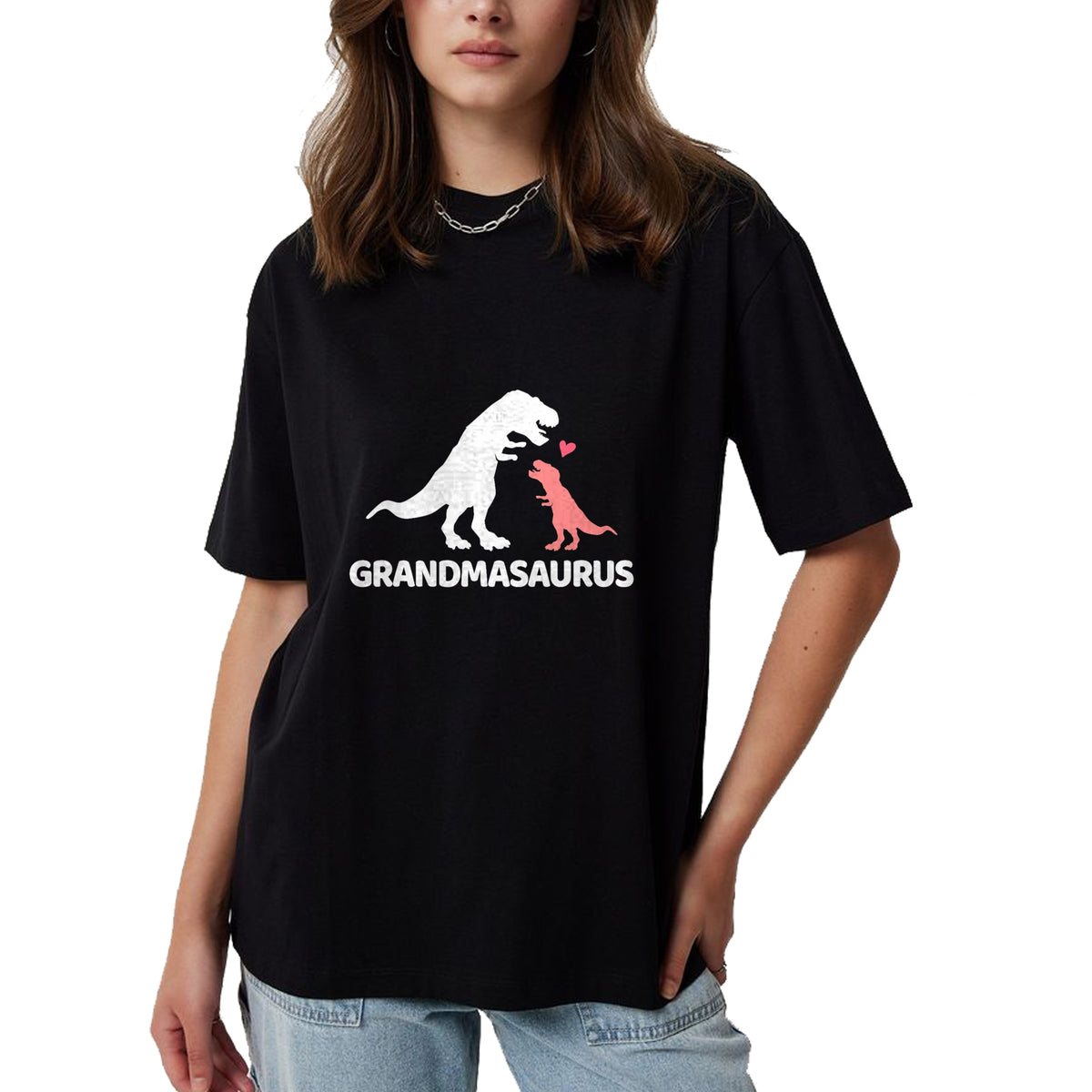 Best Grandma Shirt, Proud Grandma Unisex T-Shirt/Hoodie/Sweatshirt HLT00 - Grandmasaurus grandma dinosaur T-Shirt (1)