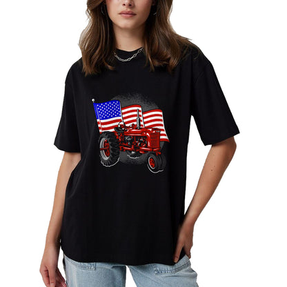 Best Farmer Life Shirt, Funny Farmer UnisexT-Shirt/Hoodie/Sweatshirt HLT00 - 4th of July Gift Patriotic Farmer US Flag Tractor Farmer T-Shirt