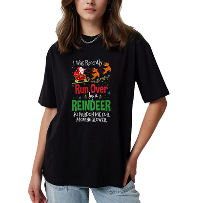 Best Grandma Shirt, Proud Grandma Unisex T-Shirt/Hoodie/Sweatshirt HLT00 - Grandma Got Run Over By A Reindeer Png T-Shirt