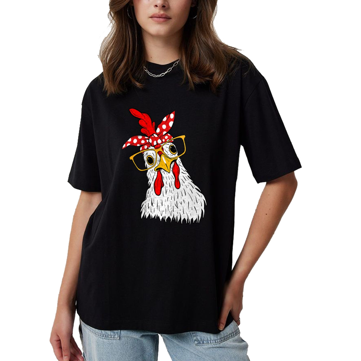 Best Farmer Life Shirt, Funny Farmer UnisexT-Shirt/Hoodie/Sweatshirt HLT00 - Chicken Bandana Girl - Poultry Owner Rancher Farmer Backyard T-Shirt